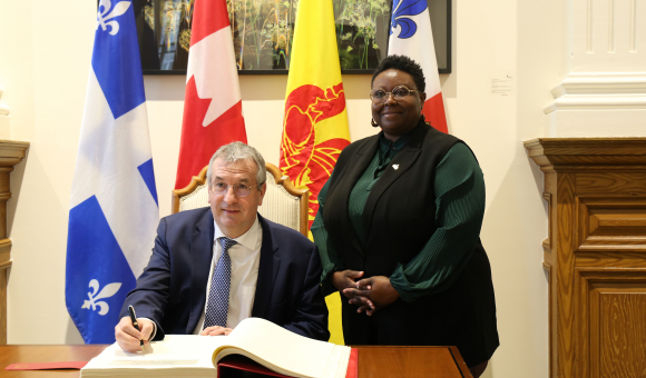 Rencontre avec Mme Alneus, Conseillère culture, Ville de Montréal / © Délégation générale Wallonie-Bruxelles au Québec