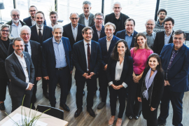 Délégations wallonne et québécoise accompagnées par la Délégation générale du Québec à Bruxelles et la Conseillère scientifique et académique de Wallonie-Bruxelles au Canada. © WBI - J. Van Belle
