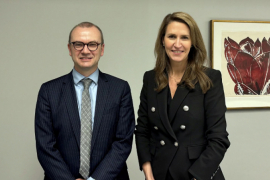 Le Délégué général, M. Yann Gall, et la Ministre des Affaires francophones de l'Ontario, Mme Caroline Mulroney / © Délégation générale Wallonie-Bruxelles au Québec/Canada